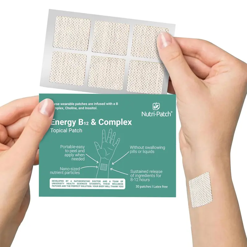 NUTRI-PATCH Energy B12 et Complex — Patchs Topiques, 30 unités