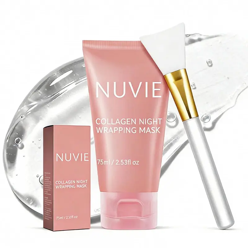 Nuvie Masque Nuit Peel au Collagène — Hydratation, Élasticité & Éclat (2,53 oz)