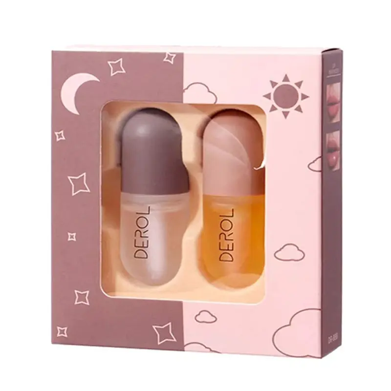 NVYUE Derol Lip Plumper — Ensemble 2 pièces jour et nuit, soin lèvres naturel