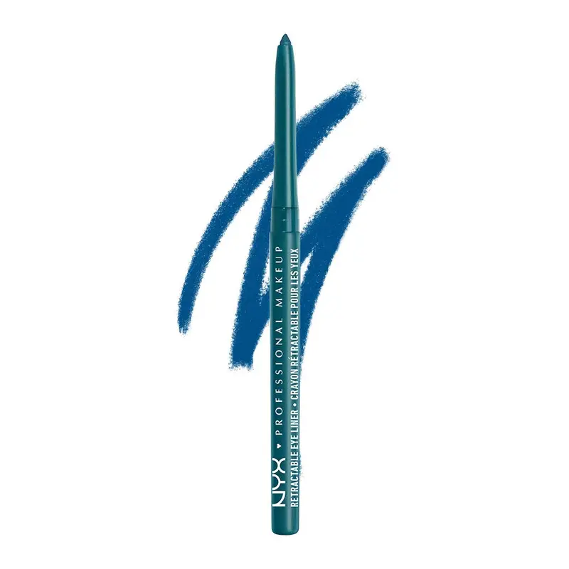 NYX PROFESSIONAL MAKEUP Crayon à paupières mécanique Gypsy Blue – Pigment intense et tenue longue