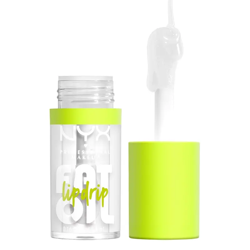 NYX PROFESSIONAL MAKEUP Fat Oil Lip Drip — Huile à lèvres hydratante végane, jusqu’à 12 h, My Main (clair)