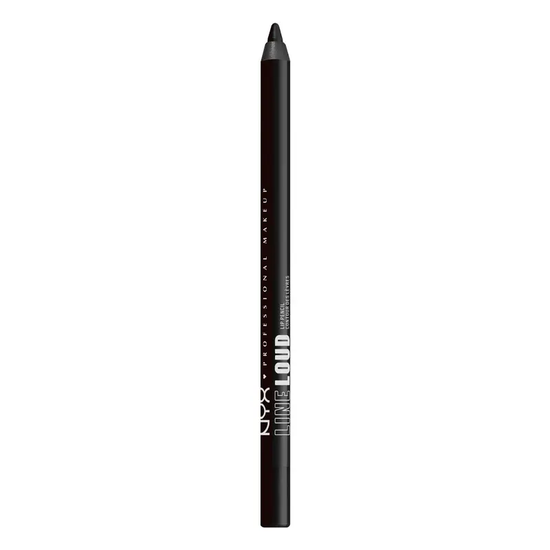 NYX PROFESSIONAL MAKEUP Line Loud Crayon Lèvres – Longue Tenue et Couleur Vibrante – Evil Genius (Noir)