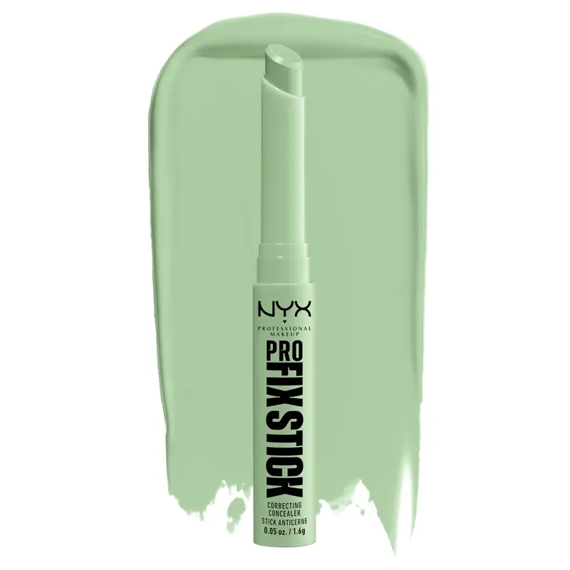 NYX PROFESSIONAL MAKEUP Pro Fix Stick Correcteur Vert – Correcteur en stick, correction de teint et couvrance moyenne