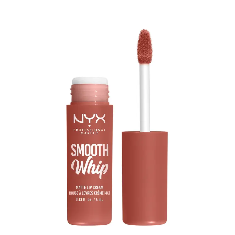 NYX PROFESSIONAL MAKEUP Smooth Whip Matte Lip Cream – Kitty Belly (Pêche Nude), rouge liquide végan à longue tenue et hydratant