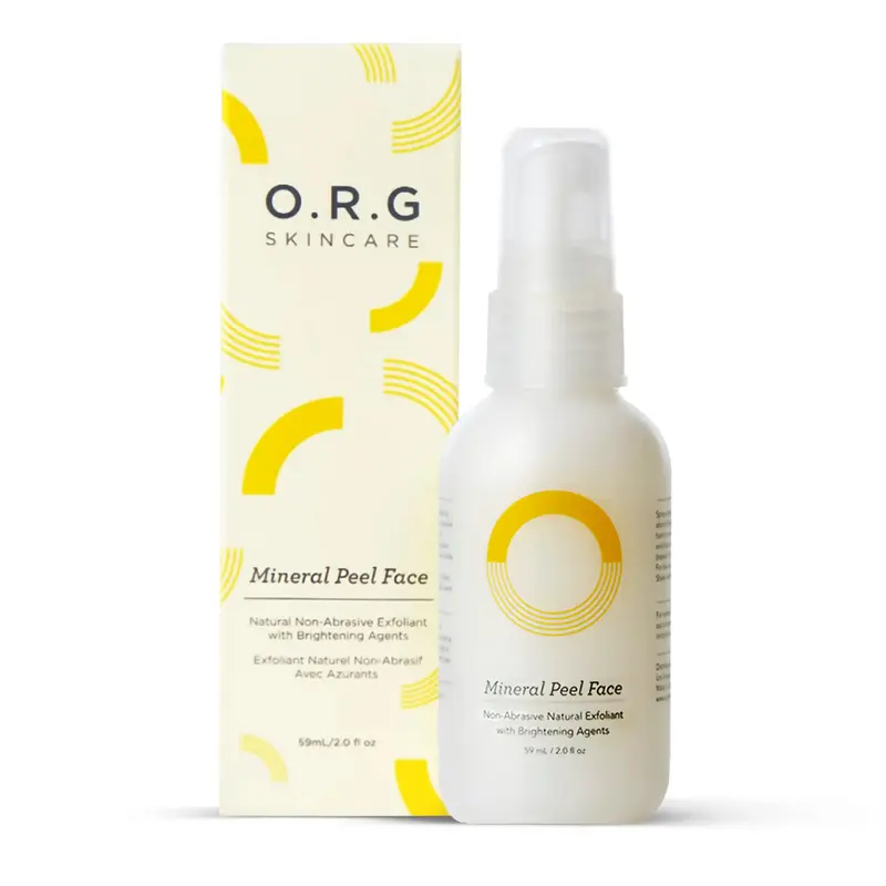 O.R.G. Peel Off Nettoyant Visage Exfoliant Doux – Éclat et Pores Minimisés, Formule Naturelle Non Testée sur les Animaux, 59 mL