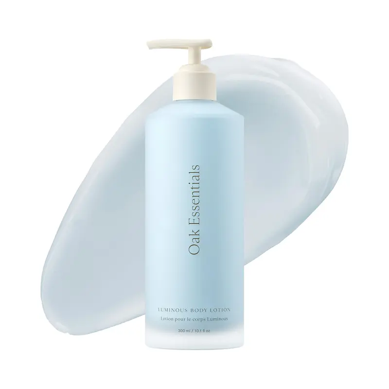 Oak Essentials Luminous Body Lotion – Hydratation luxueuse avec Bleu Tansy, huile de rose et karité | 10,1 Fl Oz