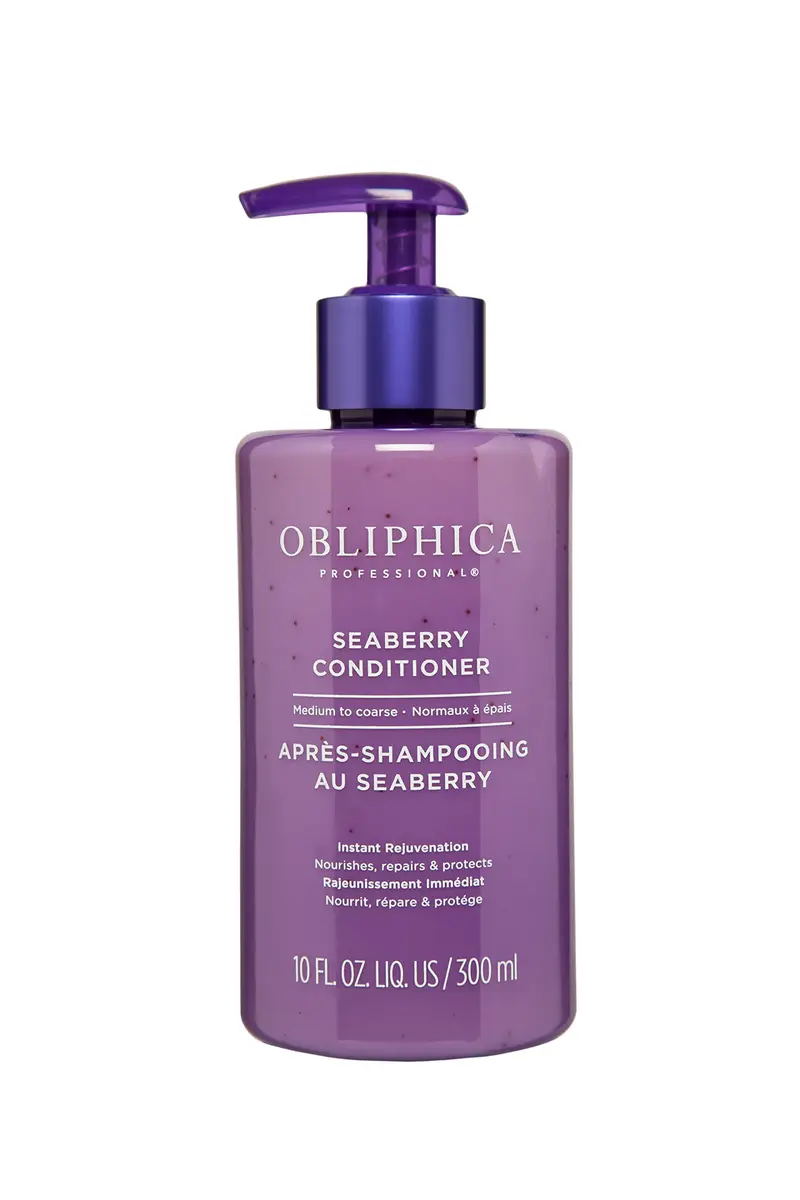 Obliphica Professional Soin Démêlant Seaberry pour Cheveux Ondulés – Boucles, Frisottis et Cheveux Abîmés | 300 ml