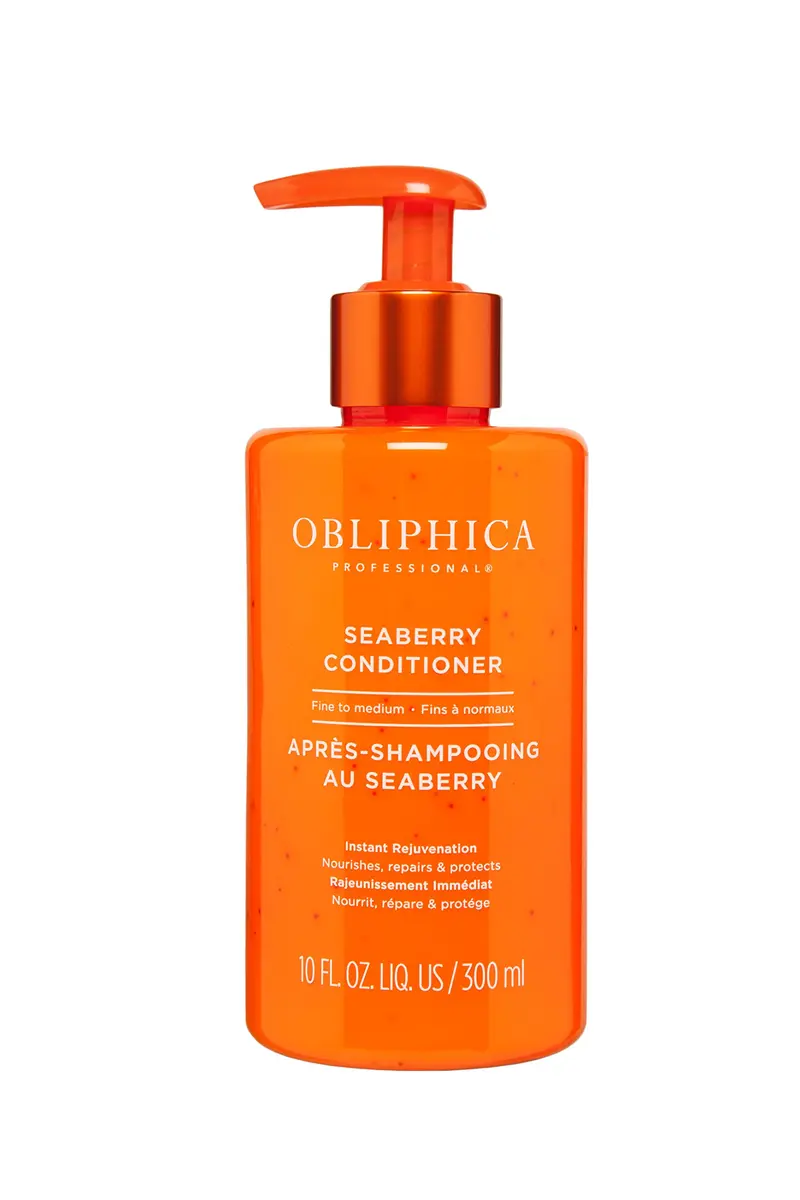 Obliphica Seaberry Conditionneur pour Cheveux Fins et Moyens – Anti-Frisottis, Hydratation et Éclat – 10 oz