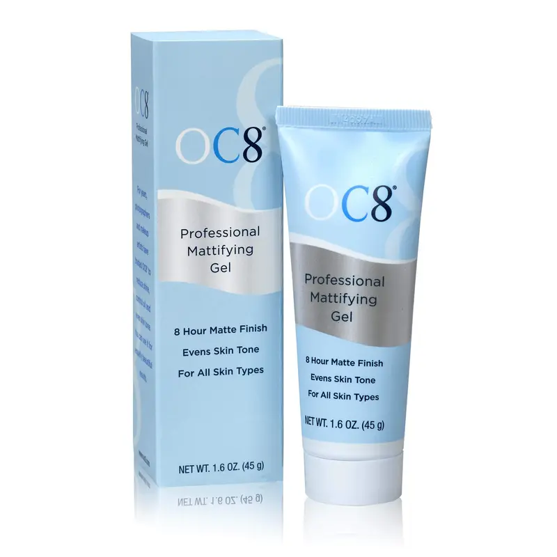 OC8 Gel Matifiant Professionnel Anti-Brillance – Contrôle des Huiles du Visage et Fini Mat – 1,6 oz