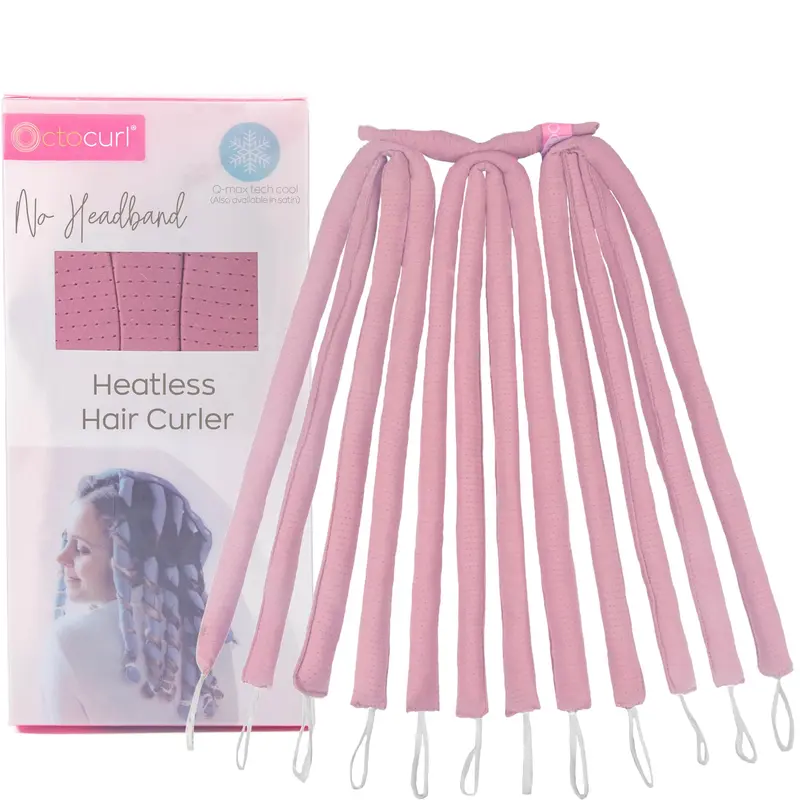 Octocurl Sans Bande – Boucles sans chaleur pour cheveux longs (QMax Mauve)