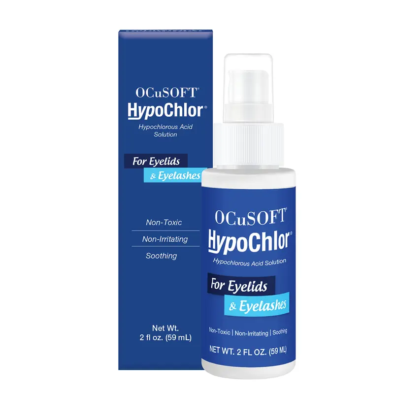 OCuSOFT HypoChlor Spray – Nettoyage des paupières et cils, sans irritation, 2 oz
