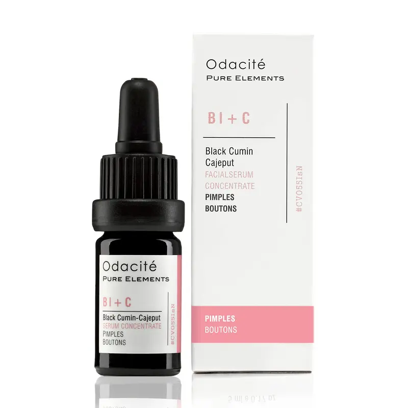 Odacité Sérum Acné Concentré – Purifiant pour le Visage (Cumin Noir + Cajeput) – 5 ml