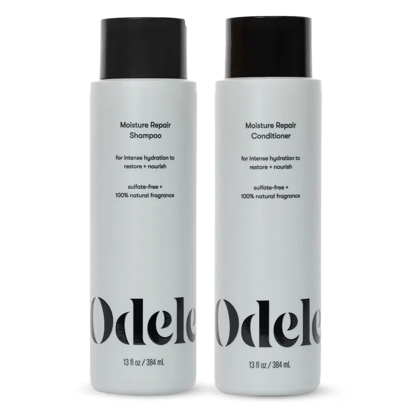 Odele – Ensemble Shampooing Hydratation Réparatrice etAprès-Shampooing, Hydratation Intense pour Cheveux Secs ou Abîmés, 385 ml chacun (2 pièces)