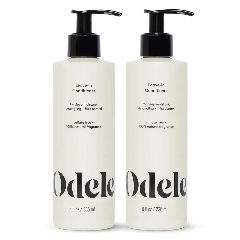 Odele Soin sans Rinçage Vegan – Hydratation, Démêlage, Contrôle des Frisottis, Brillance Légère, 2 x 237 ml