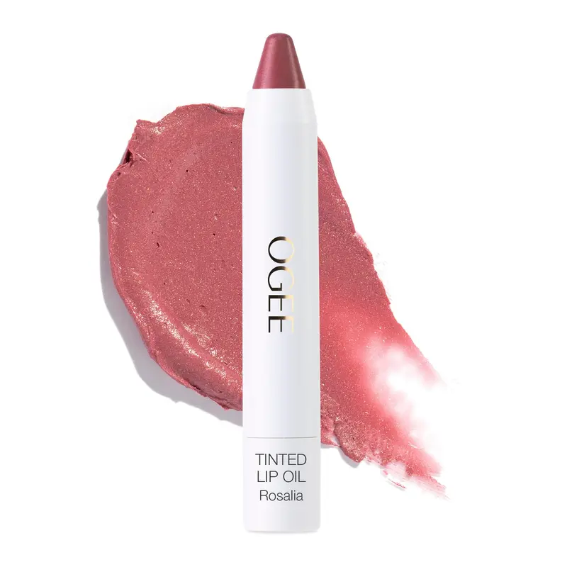 Ogee Huile à Lèvres Teintée Rosalia — Hydratation Bio, Acide Hyaluronique & Menthe Poivrée