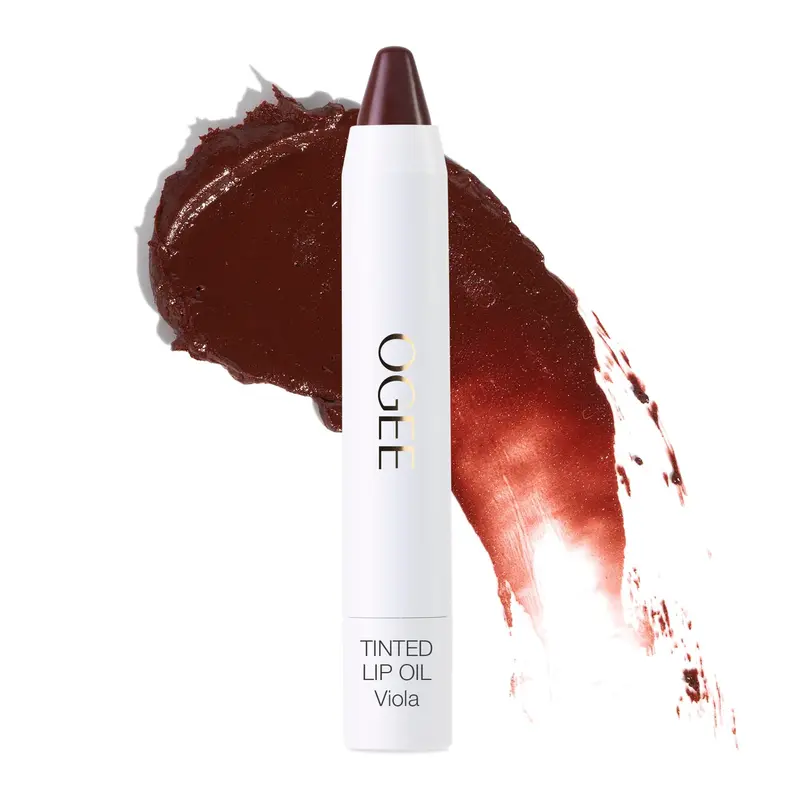 Ogee Viola — Huile teintée sculptante pour lèvres bio, hydratation et couleur légère