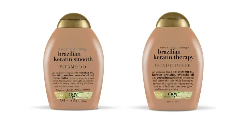OGX Shampoing et Après-shampoing Brésiliens à la Kératine – Lot 2 × 13 oz