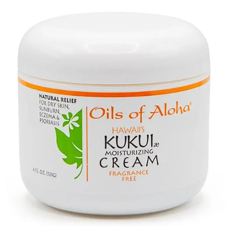 Oils of Aloha Crème Hydratante au Kukui – 4 oz Sans Parfum
