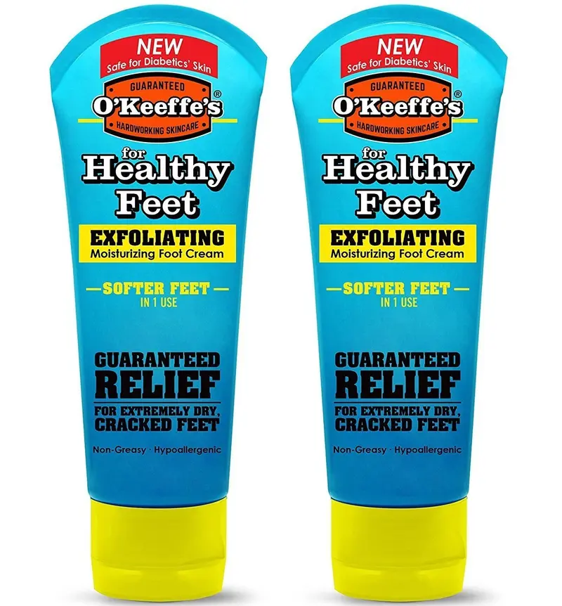O'Keeffe's Pieds Sains — Crème Pieds Hydratante Intense, Tube 85 g, Lot de 2