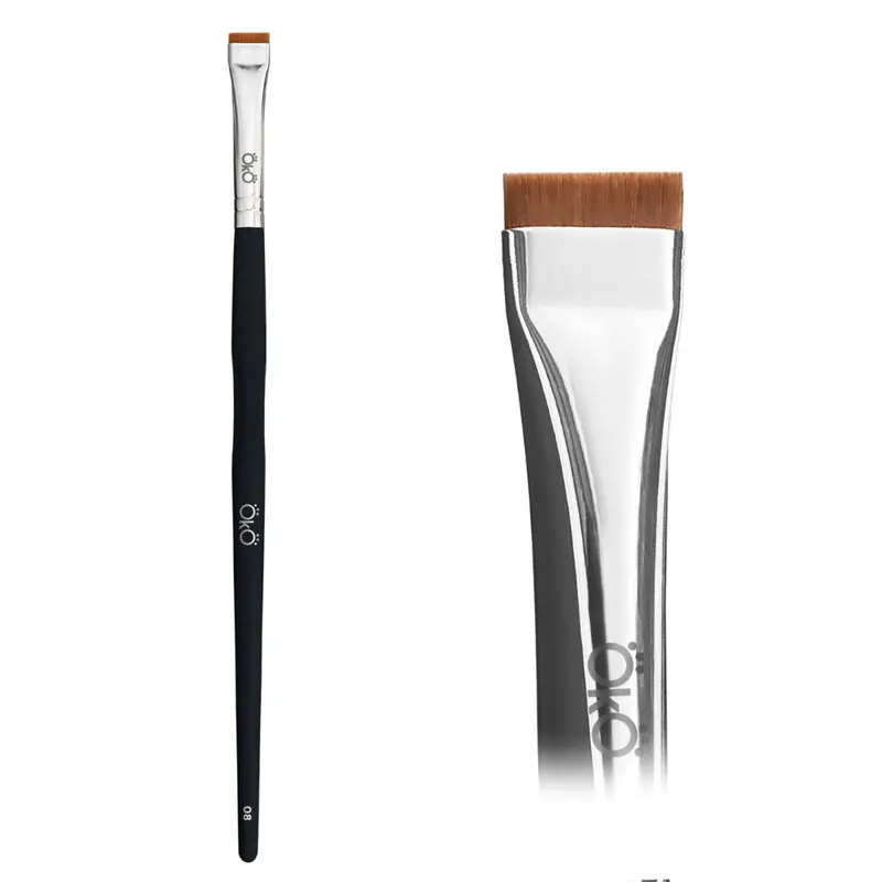 OKO - Pinceau #8 Black Edition – Pinceau Plat Pro Sourcils & Cils