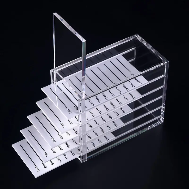 OLACHIKKO Organisateur Lash – Plateau Transparent 5 Niveaux, Rangement Compact pour Cils