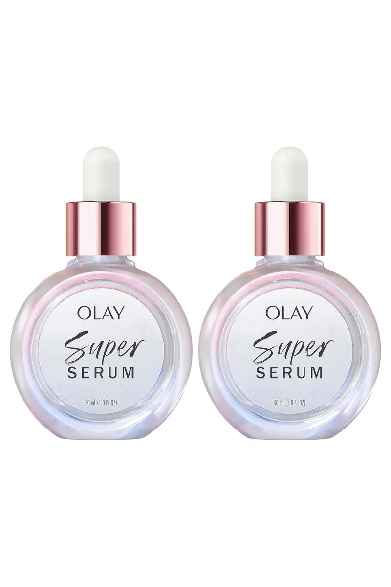 Olay Super Serum Twin Pack – Sérum 2 x 1 oz, Hydratation durable et Teint uniforme