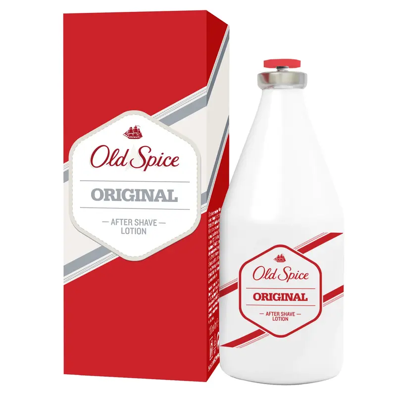 Old Spice Après-Rasage Original — 150 ml, parfum musqué, peau douce et fraîche