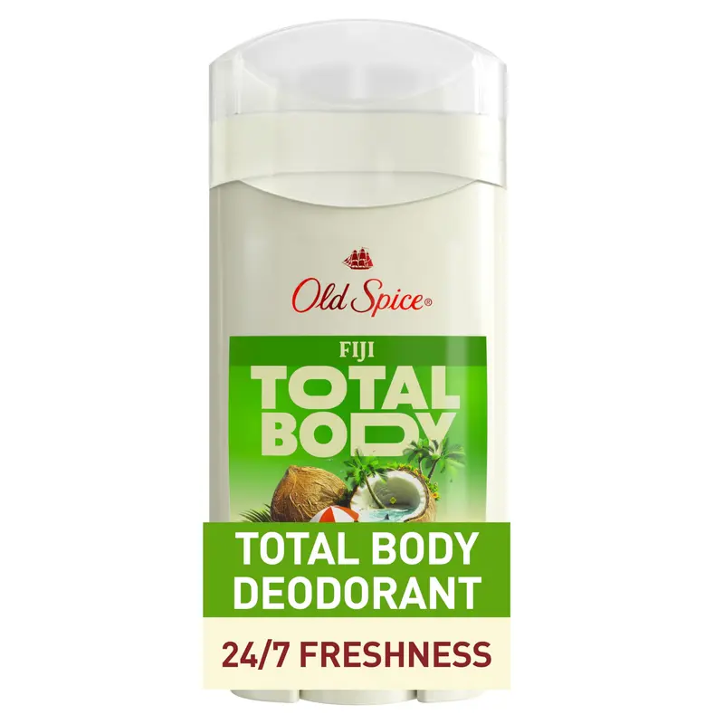 Old Spice Déodorant Tout-Corps Sans Aluminium – Fiji, 3,0 oz, 24/7 Fraîcheur