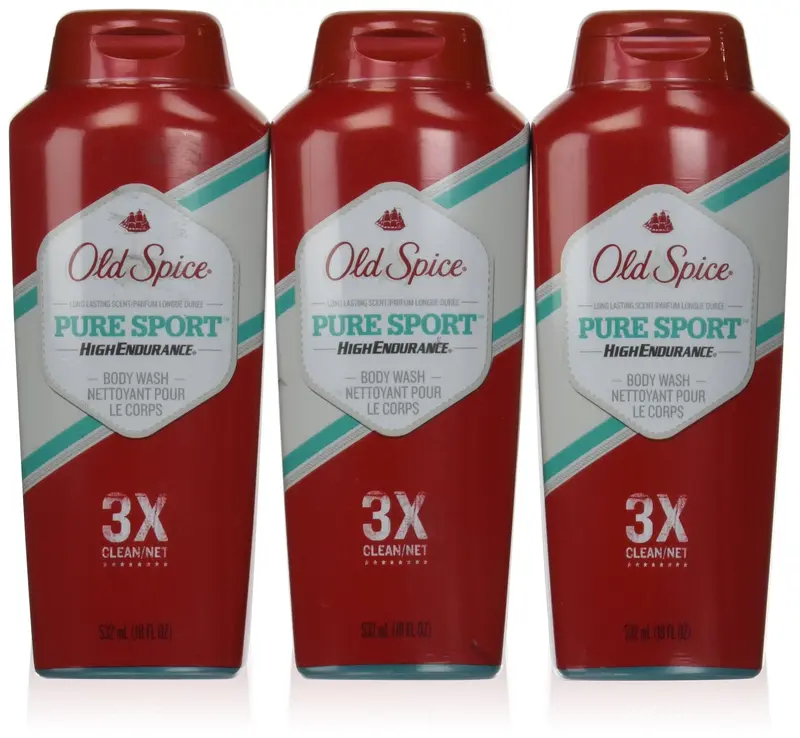 Old Spice Gel Douche 18 oz – Lot de 3, parfum frais et énergisant