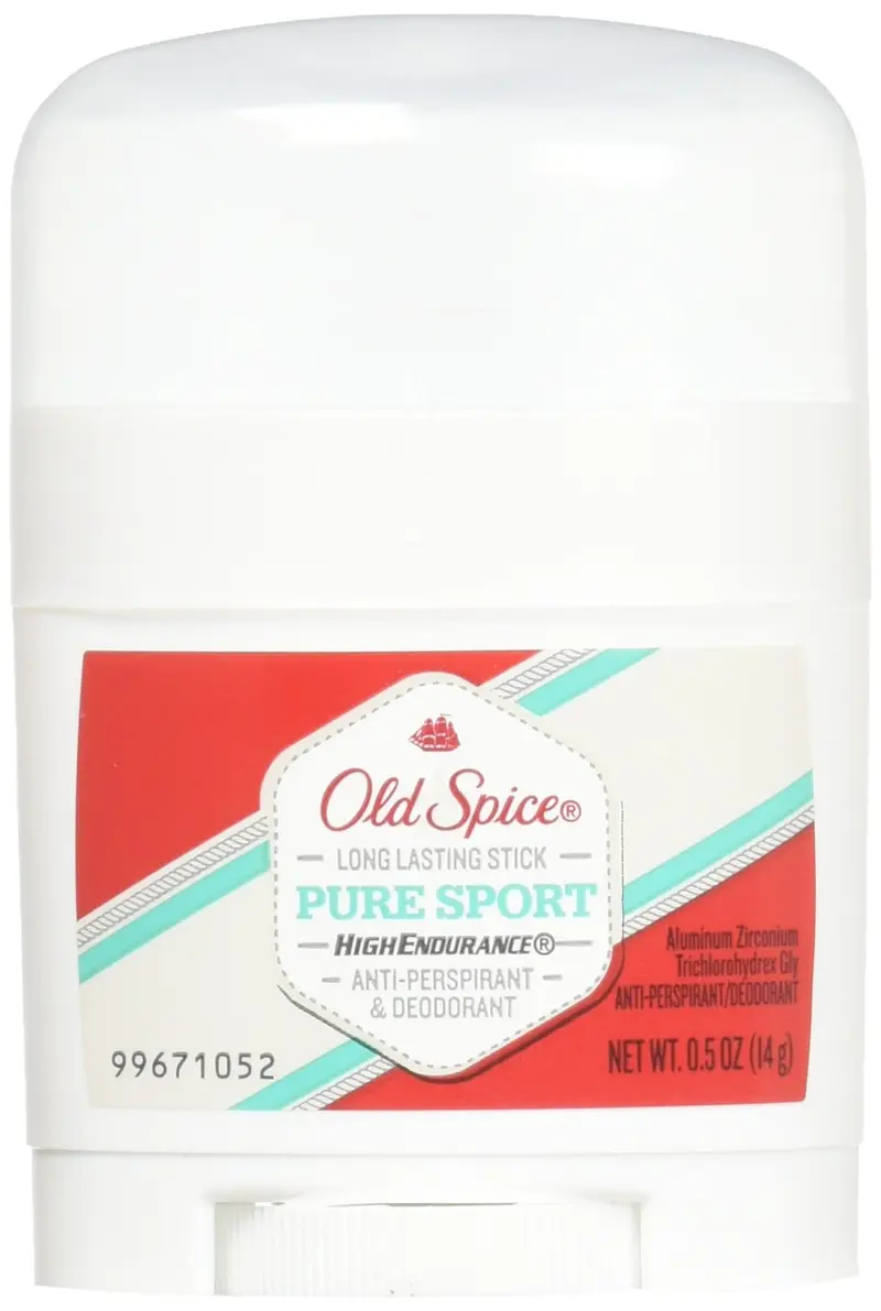 Old Spice High Endurance Antiperspirant Déodorant Invisible Pur Sport – Format Voyage 3x0,5 oz