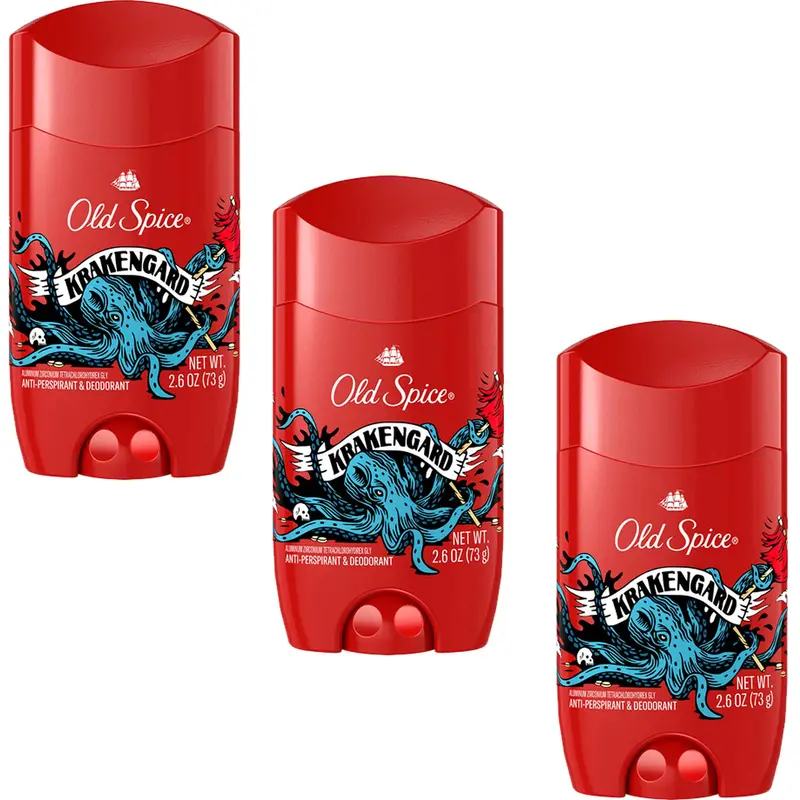 Old Spice Krakengard Déodorant Antiperspirant – Lot de 3, 75 g chacun