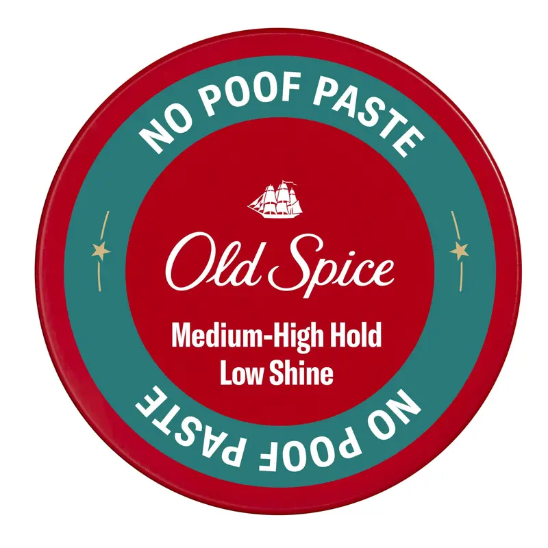 Old Spice No-Poof Paste – Coiffage masculin, maintien moyen-haut, brillance faible | 2,22 oz