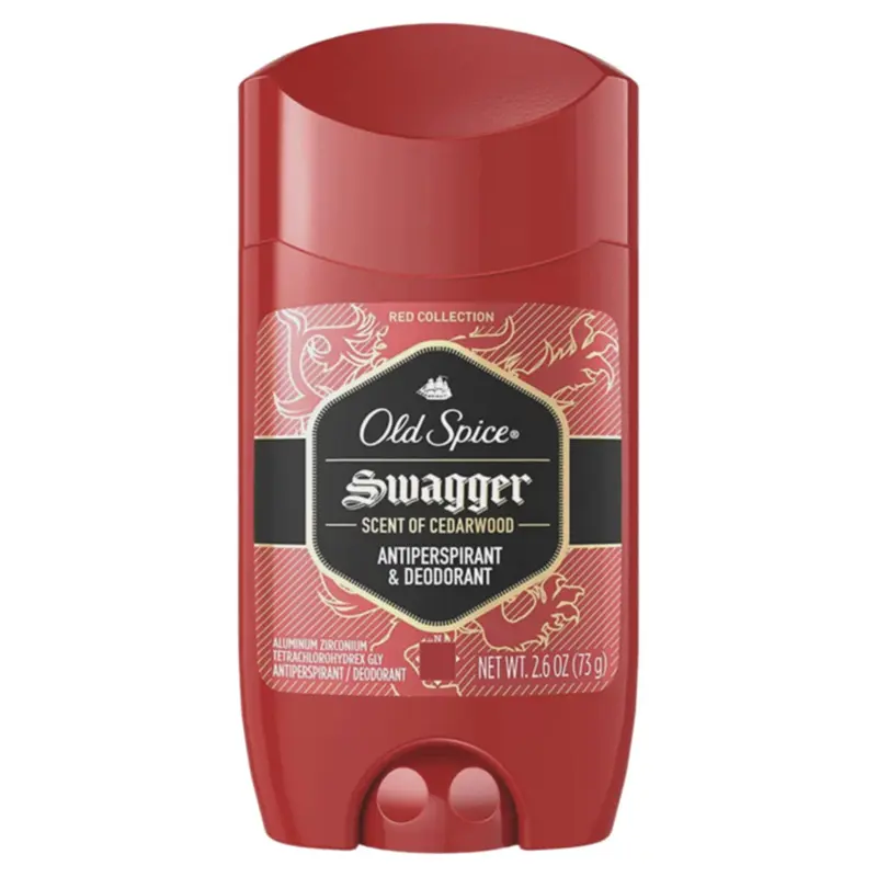 Old Spice Red Zone Swagger Déodorant Invisible – Pack de 3, 2,6 oz chacun | Protection 24h
