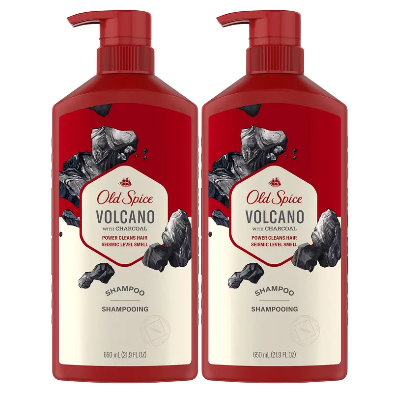 Old Spice Shampoing Charbon pour Homme – Pack Double 2 x 21,9 oz