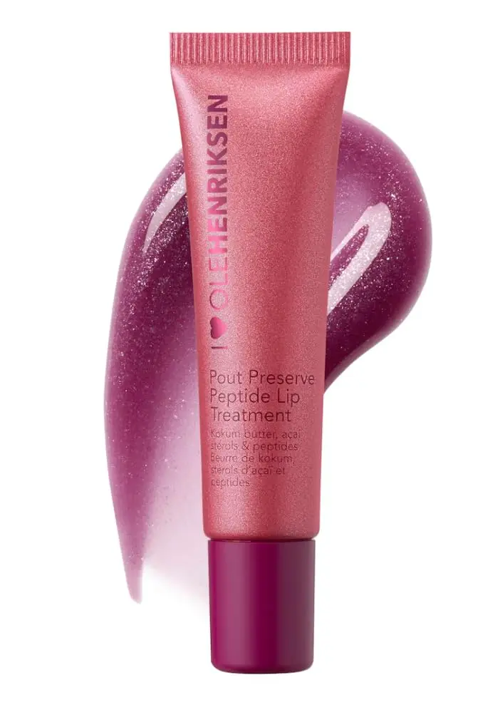 OLEHENRIKSEN Pout Preserve – Soin hydratant pour les lèvres Lingonberry Jam Glimmer | Lèvres douces et rebondies