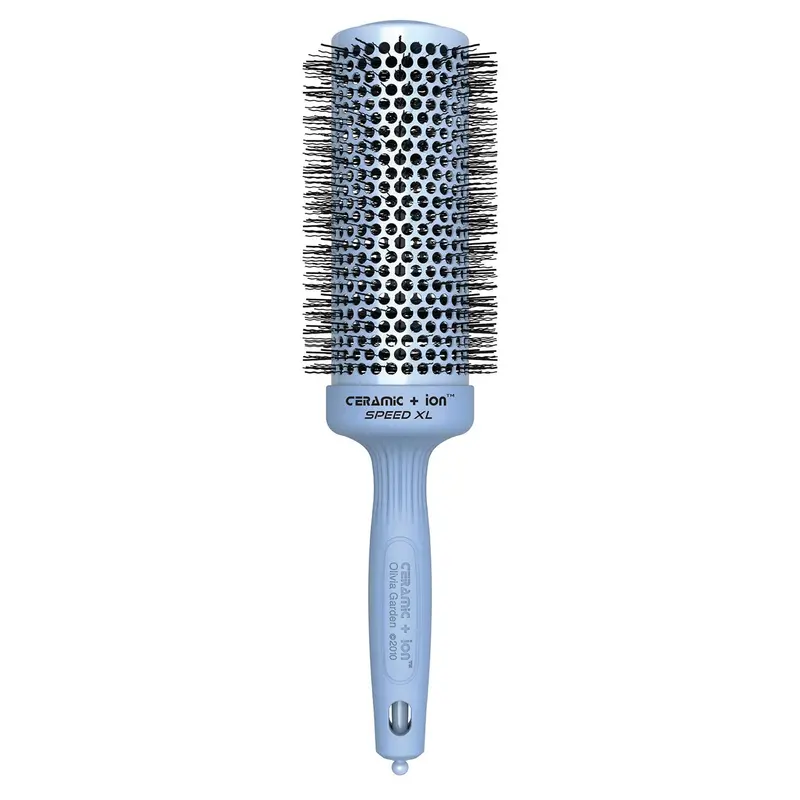 Olivia Garden Ceramic + Ion Speed XL – Brosse thermique professionnelle non électrique, barillet 4,25 pouces pour cheveux normaux à épais