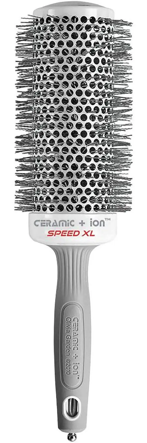 Olivia Garden Céramique et Ion Speed XL — Brosse Thermique Ronde Extra-longue, Diamètre 2,125 pouces