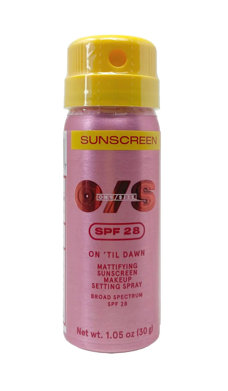 One/Size On 'Til Dawn – Fixateur maquillage matifiant SPF 28, format voyage 30 ml