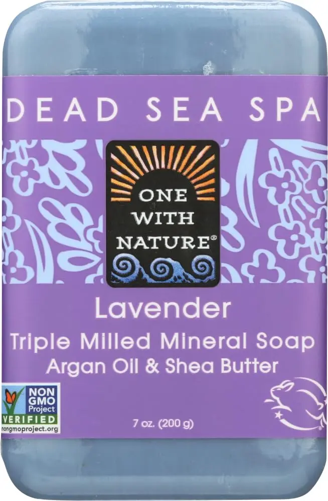 One With Nature Savon Minéral Mer Morte – Lavande, 7 oz (Pack de 6)