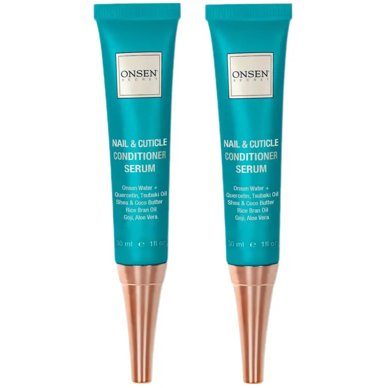 Onsen Secret Nail & Cuticle Cream – Soin quotidien fortifiant pour ongles et cuticules (2 x 30 ml)