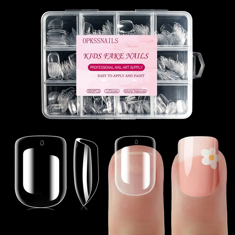 OPkssnails 360 pièces – Ongles enfants
