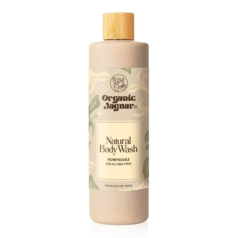 Organic Jaguar Gel Douche Chevrefeuille et Aloe – Sans sulfate ni paraben, 400 ml