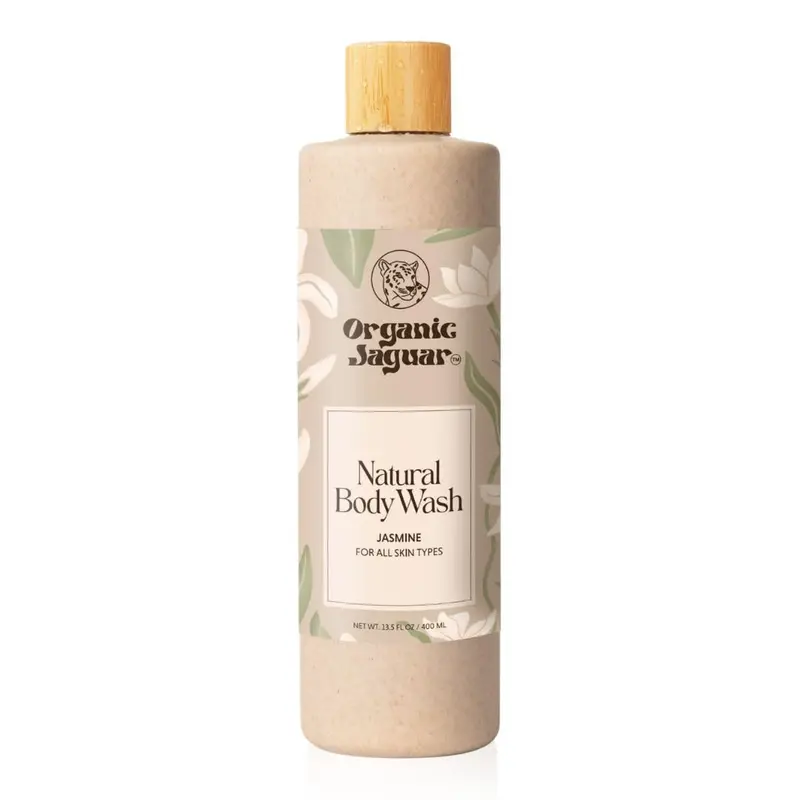 Organic Jaguar Gel Douche Naturel Jasmin et Aloe Vera – Sans Parfum, 400 ml