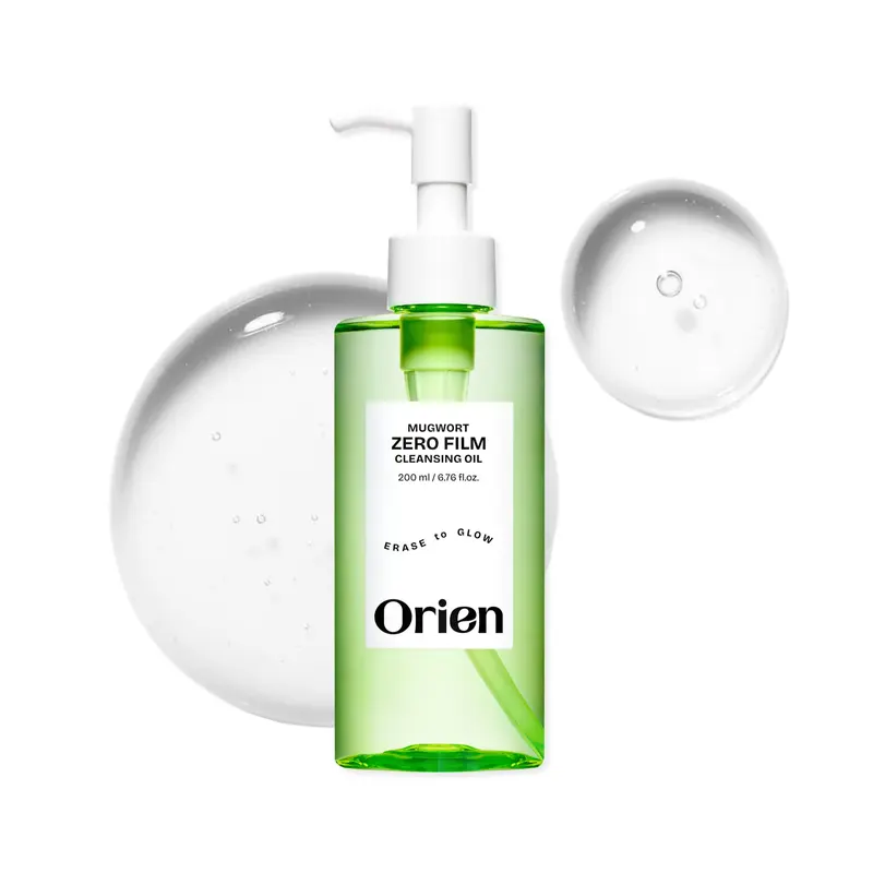 Orien Huile Nettoyante Armoise Zéro Film – 200 ml, Démaquillage Double Nettoyage Sans Résidu