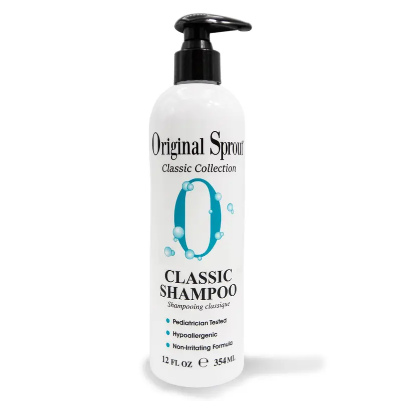 Original Sprout Shampoing Classique – Sans sulfates, végan et pour tous types de cheveux – Bouteille 355 ml