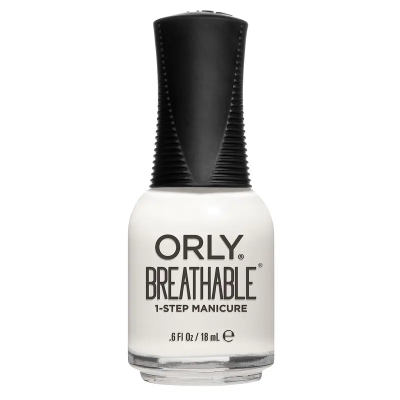 Orly Breathable Nail Color – Bouts blancs, 0,6 oz | Soin nourrissant des ongles