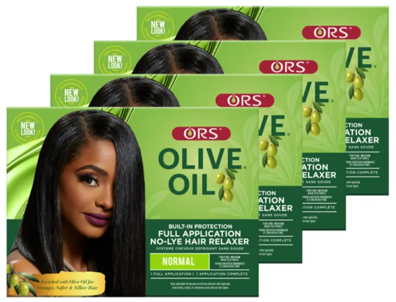 ORS Olive Oil – Système Relaxation Sans Lye avec Protection Intégrée (Pack de 4)