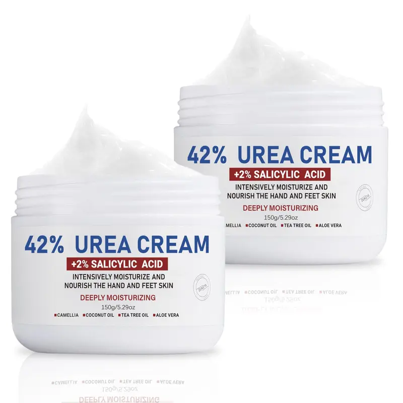 OUKEYA Crème urée 42% + Acide salicylique 2% – Soin pieds et peau sèche, pack de 2