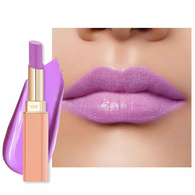 Oulac Rouge à Lèvres Pinky Purple – Hydratant, Finition Brillante et Vegan 2,2 g