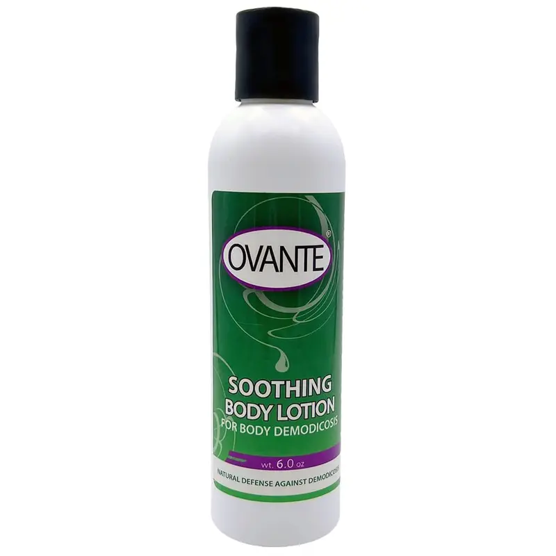 OVANTE Lotion Corps Démodex – Soulage démangeaisons et peau sèche – Démodicose – 6,0 oz